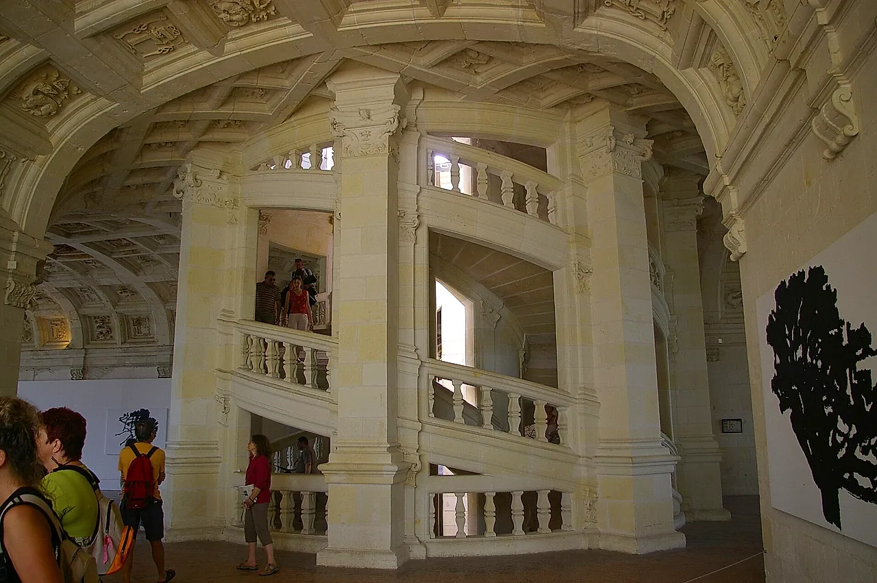 L’escalier à double révolution au cœur du château de Chambord